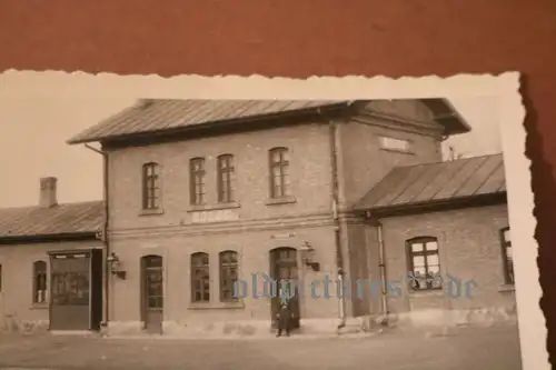 tolles altes Foto - Bahnhof Bosoc - Rumänien 1941