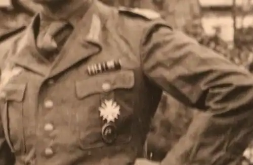 altes Foto - Portrait eines Soldaten Südfront mit KVK I. Klasse 