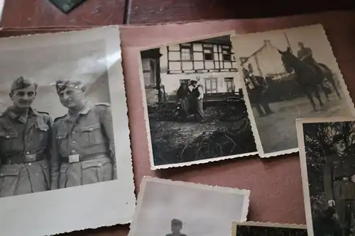 elf alte Fotos - Soldaten