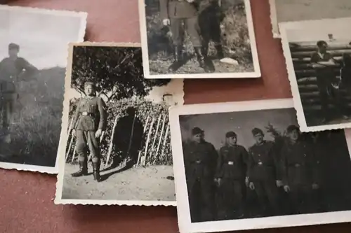 elf alte Fotos - Soldaten