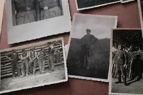 elf alte Fotos - Soldaten