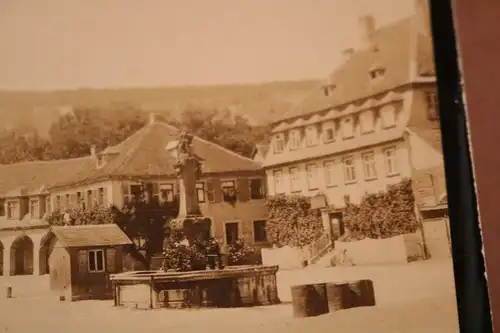 tolles altes Foto - Marktplatz in Weikersheim  20-30er Jahre