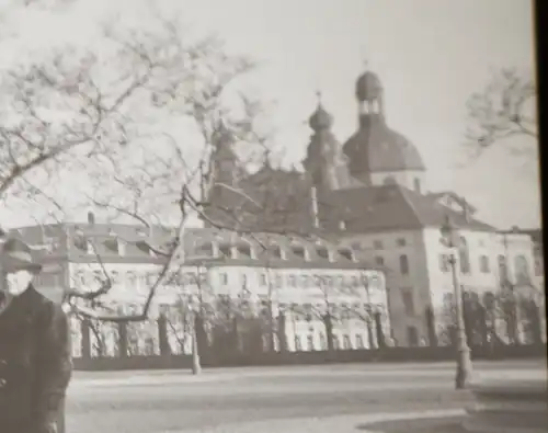 tolles altes Negativ - Stadt Mannheim mit Jesuitenkirche - 30-40er Jahre ?