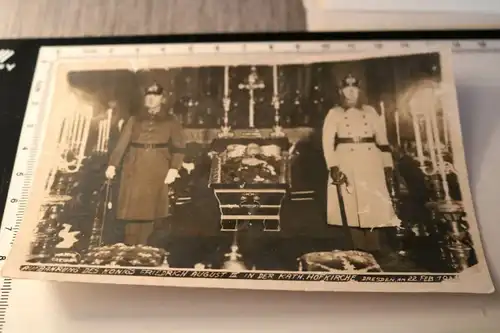 altes Foto - Aufbahrung des Königs Friedrich August III. Hofkirche Dresden 1932