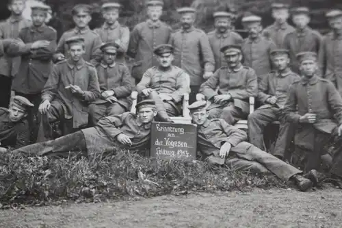 tolles altes Gruppenfoto  Soldaten  Erinnerung an die Vogesen Feldzug 1917