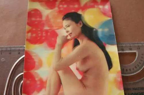 tolle alte 3D-Karte ?? erotisch - nackte japanische Frau - Japanese Girl  60er J