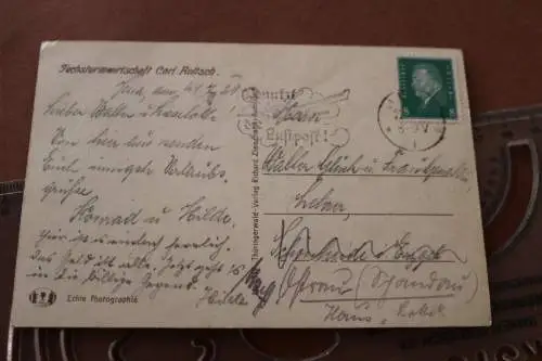 tolle alte Karte - Jena - Fuchsturm 1929
