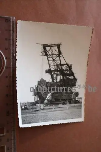 tolles altes Foto - Schaufelradbagger 30-40er Jahre 