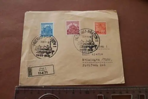 alter Briefumschlag mit Sonderstempel Prerau 1811-1941 Böhmen Mähren