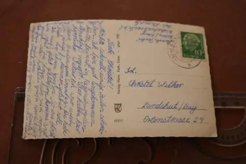 tolle alte  Karte - Essen Krey Bonifacius Siedlung  mit Werksfürsorge 1966