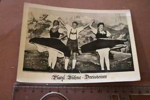 tolle alte  Karte - Platzl Bühne Dreisteirer - Platzl München 60er Jahre 