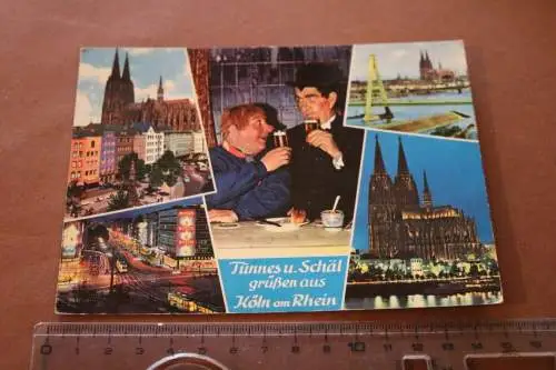 tolle alte  Karte - Tünnes u. Schäl  Gruß aus Köln  60er Jahre
