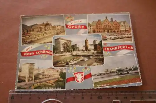 tolle alte  Karte Gruß aus Frankfurt a.M. 60er Jahre 
