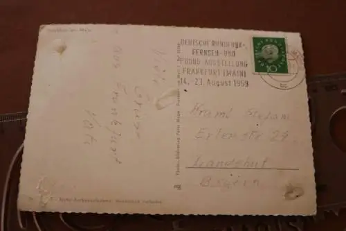 tolle alte  Karte Gruß aus Frankfurt a.M. 60er Jahre 