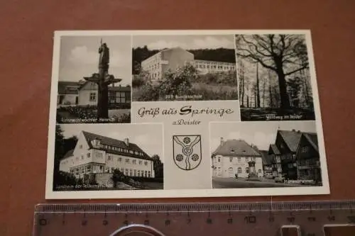 tolle alte Karte - Gruß aus Springe a. Deister - 60-70er Jahre ?