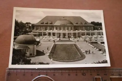 tolle alte  Karte - Ostseebad Travemünde - Casino 60-70er Jahre ?