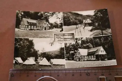 tolle alte  Karte - Naturfreundehaus Schneegrund Rohden bei Rinteln 70er Jahre ?