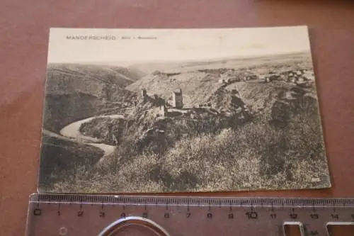 tolle alte  Karte - Manderscheid  Blick von Belvedere 1910-20 ???