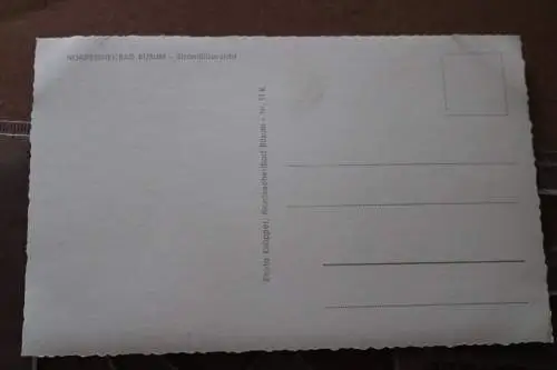 tolle alte Karte - Strandübersicht Nordseebad Büsum - 50-60er Jahre ?