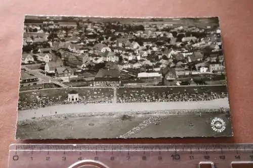 tolle alte Karte - Luftaufnahme  Nordseebad Büsum - 50-60er Jahre ?