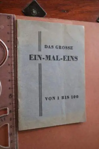 kleines Heftchen - Das große Ein-Mal-Eins von 1 bis 100 - Alter ?