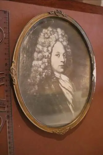 sehr altes Bild, Fotografie ??  Portrait von  B. C. Grovermann um 1700-1740 im R