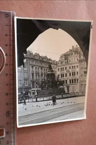 tolles altes Foto - Leipzig Siegesdenkmal , Geschäfte 30-40er Jahre ?