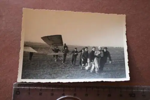 tolles altes Foto - Jugend Pimpfe beim Segelflug 30-40er Jahre