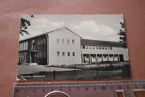 tolle alte  Karte  Bramsche - Mittelschule 1964