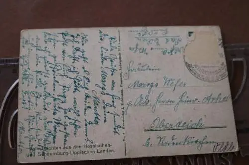 tolle alte  Karte  Ländliche Paten - Volkstrachten Hessischen-Schaumburg-Lippisc