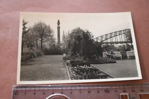 tolle alte  Karte   Düsseldorf  Blumengarten am Rhein 1931