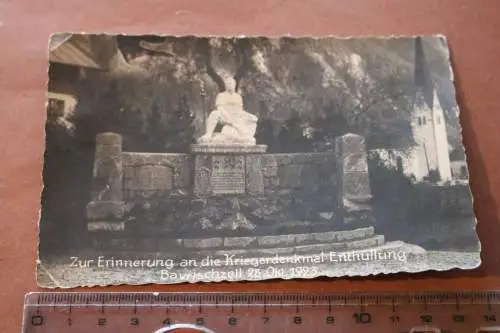 alte Karte - Enthüllung Kriegerdenkmal Bayrischzell 1923 
