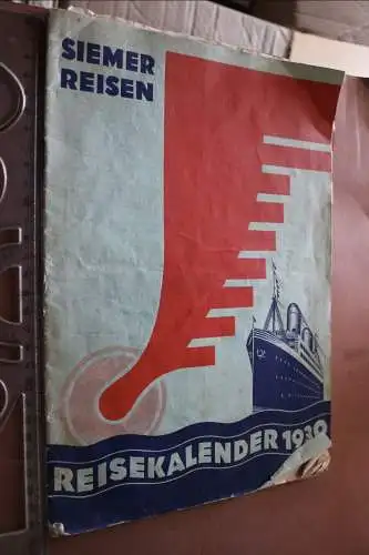 toller alter Reisekatalog Reisekalender - Siemer Reisen 1930 München