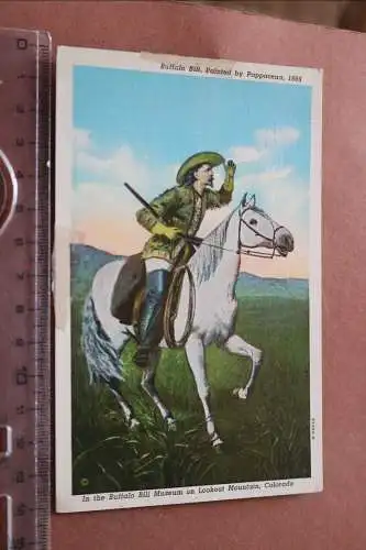 tolle alte Karte - Bild von Buffalo Bill - Künstlerkarte - Alter ??