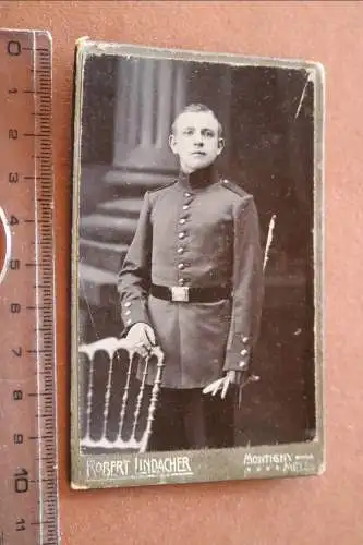 tolles altes CDV Foto - Portrait eines Soldaten   Metz