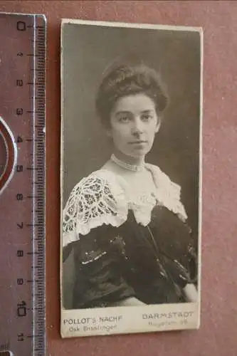 tolles altes CDV Foto - Portrait einer hübschen Frau - Darmstadt 