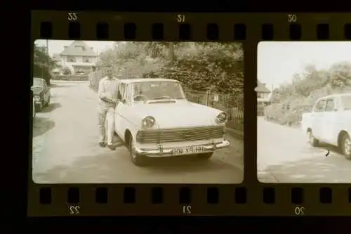 zwei tolle alte Negative - Oldtimer Opel   50-60er Jahre