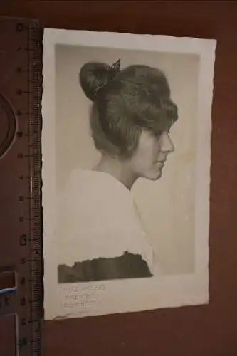 Tolles altes Foto  Portrait einer hübschen Frau - 1910-20 ?? München