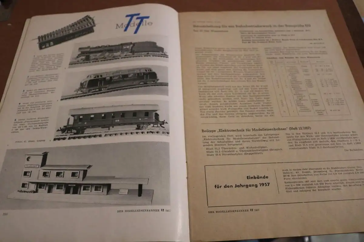 altes Heft - Der Modelleisenbahner Fachzeitschrift  Dezember 1957