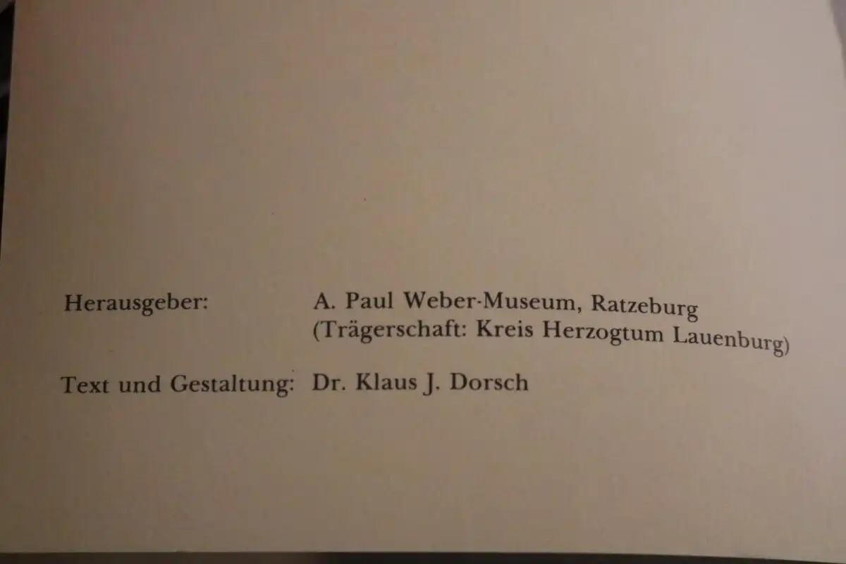 altes Heft - Der Narren-Spiegel - Sonderausstellung  des A. Paul Weber-Museum