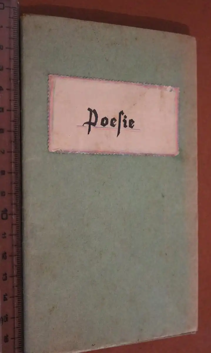 tolles altes Poesieheft Nachkriegszeit 1946 eines Mädchen aus Delmenhorst 