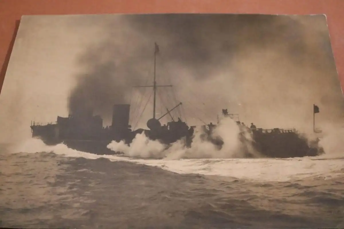 tolles altes Foto - Großes Torpedoboot G 171  in Fahrt - Kiel 1910-20 ??