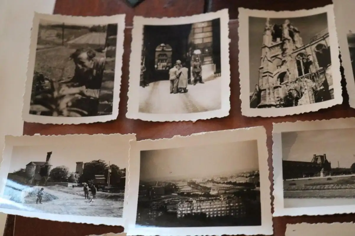 38 alte Fotos - Soldaten - frz. Gefangene - Paris - Frankreich 