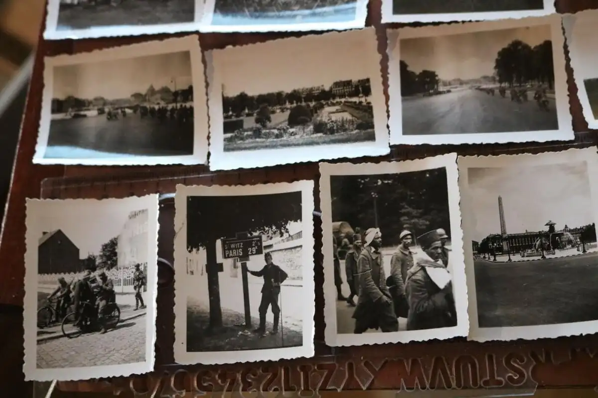 38 alte Fotos - Soldaten - frz. Gefangene - Paris - Frankreich 