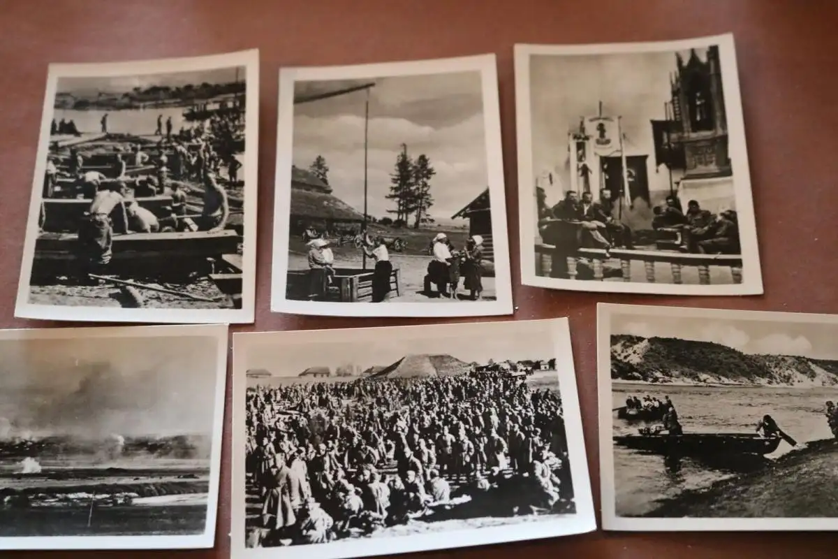 neun alte Fotos - Kleinbildserie Sowjetunion 