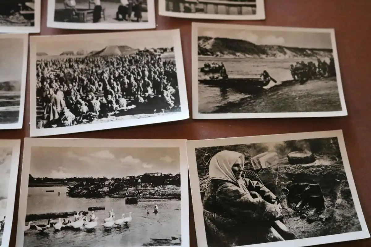 neun alte Fotos - Kleinbildserie Sowjetunion 