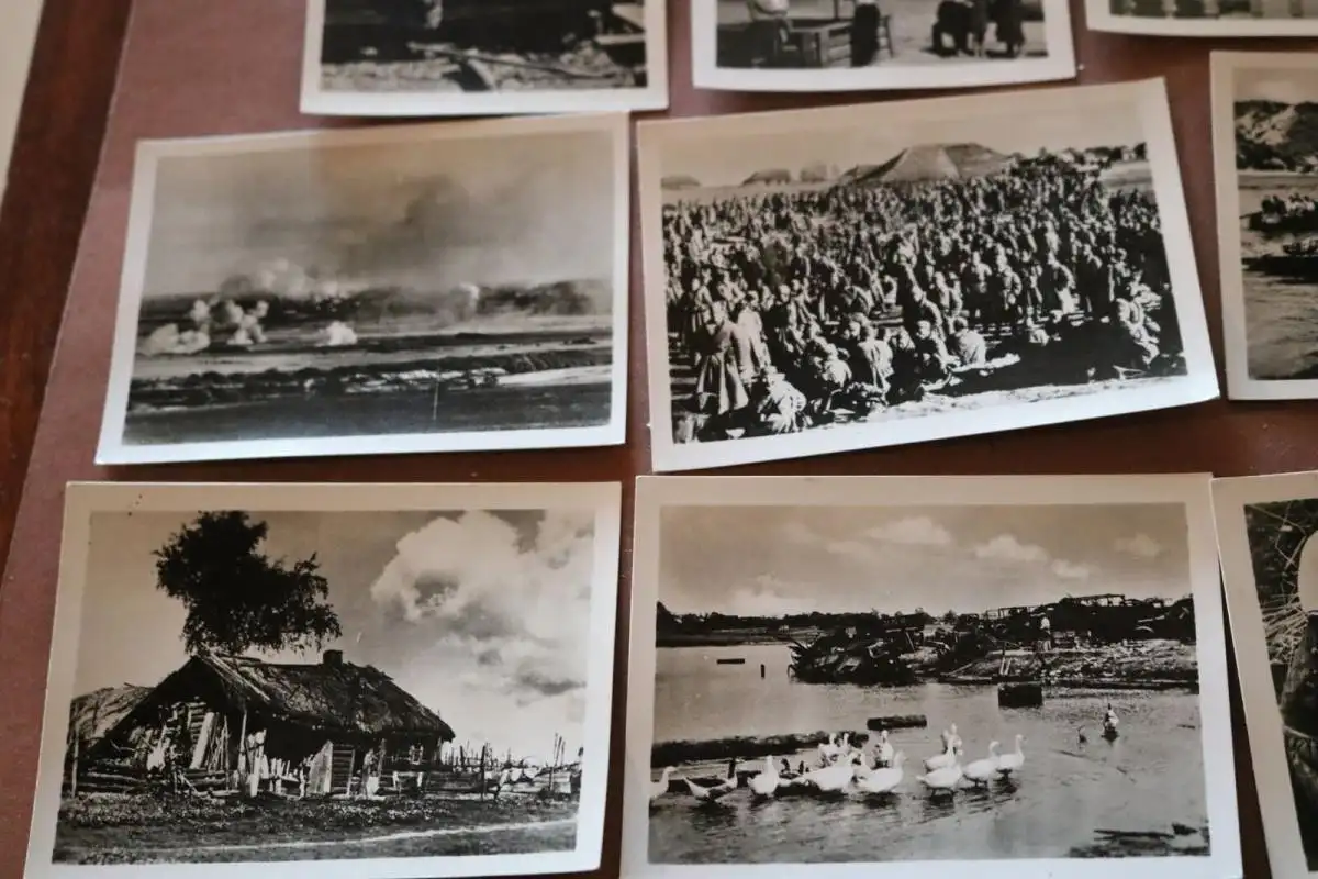 neun alte Fotos - Kleinbildserie Sowjetunion 