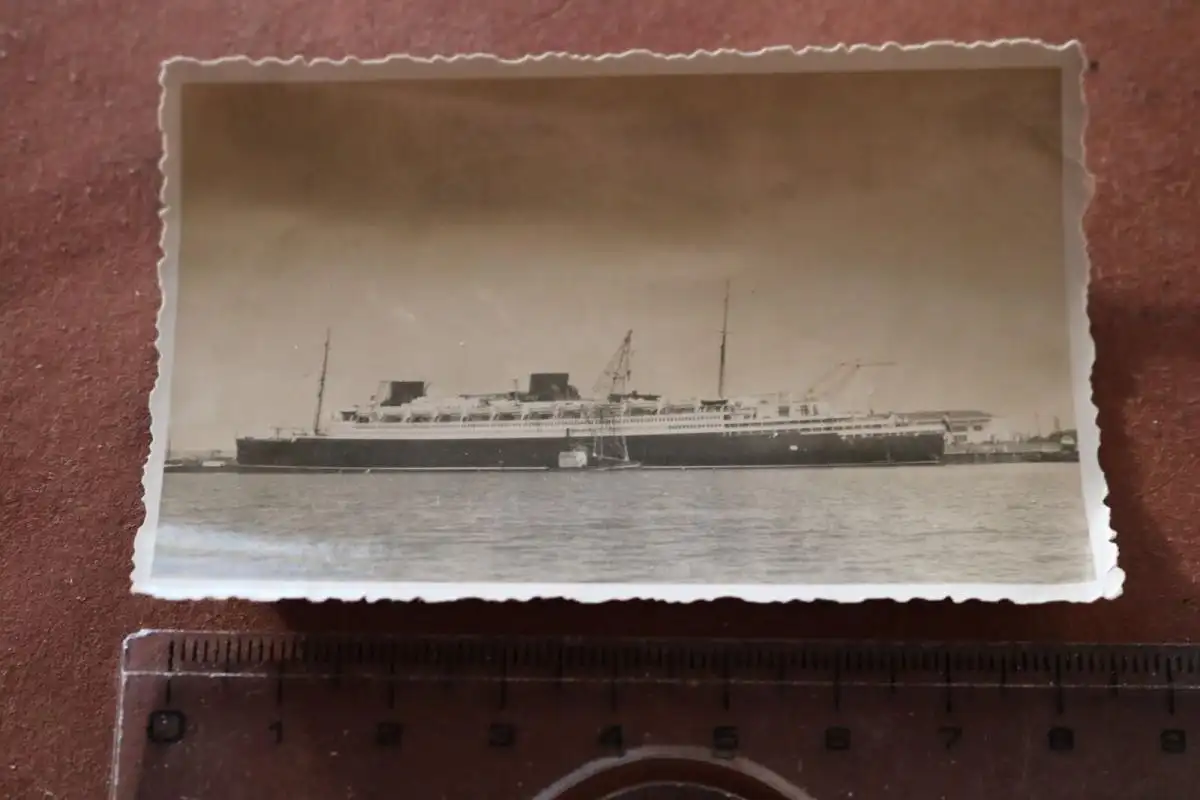 tolles altes Foto - Passagierdampfer - Europa ??? 30-40er Jahre 