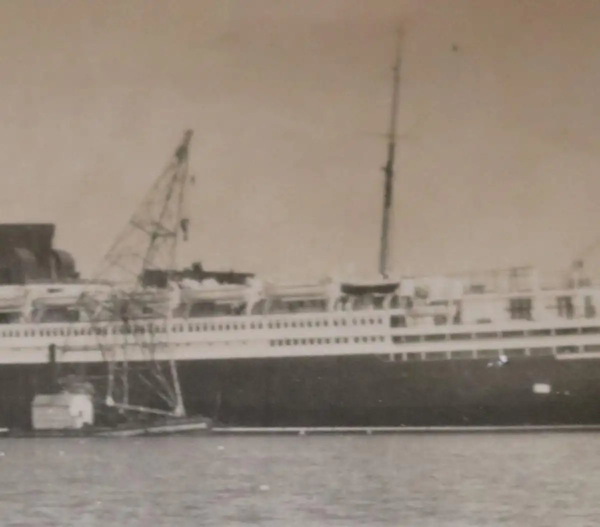 tolles altes Foto - Passagierdampfer - Europa ??? 30-40er Jahre 