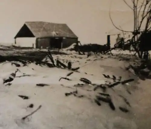 altes Foto -Soldatengrab - rückseitig beschrieben  1941